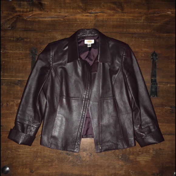 Talbots Jackets & Blazers - Talbots Leather Jacket